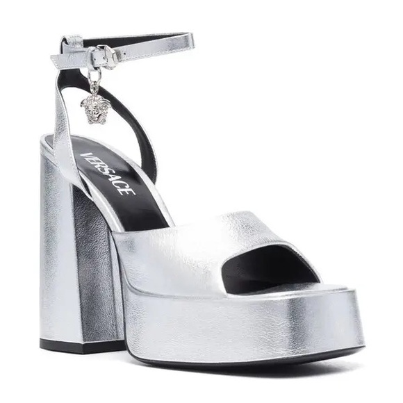 BNWT Versace Aevitas Leather Platform Sandals! - Picture 3 of 5